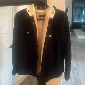 Never been worn black fleece jacket